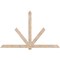 Ekena Millwork Kennewick Smooth Timber Gable Bracket, Douglas Fir, 108"W x 68"H x 3 1/2"D x 5 1/2"F, 15/12 Pitch GBW108X68X0406KEN00SDF - alternate 1